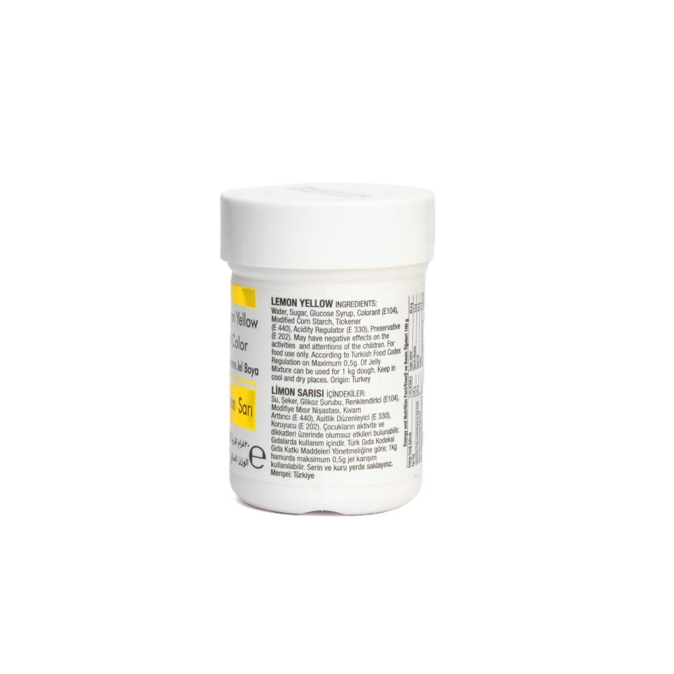 DR. GUSTO ŞİŞE JEL BOYA LİMON SARI - 30 GR