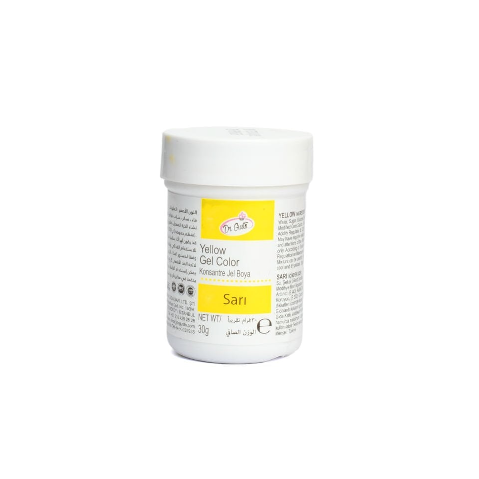 DR. GUSTO ŞİŞE JEL BOYA SARI - 30 GR