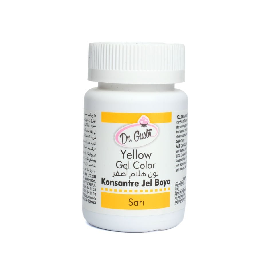 DR. GUSTO ŞİŞE JEL BOYA SARI - 100 GR