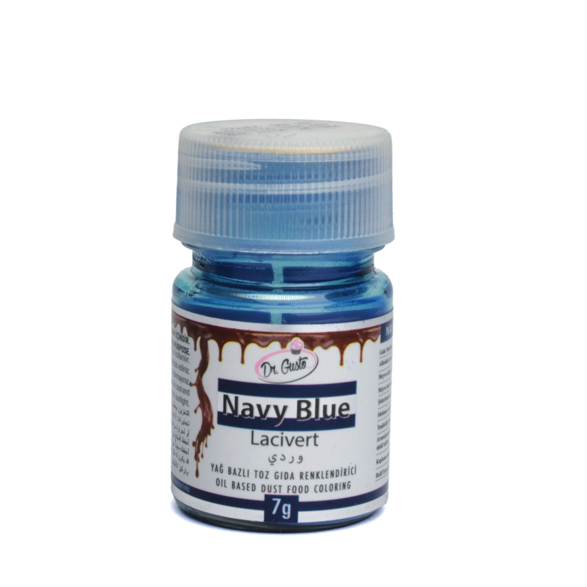 DR. GUSTO OIL BASED POWDER FOOD COLOR DARK BLUE - 7