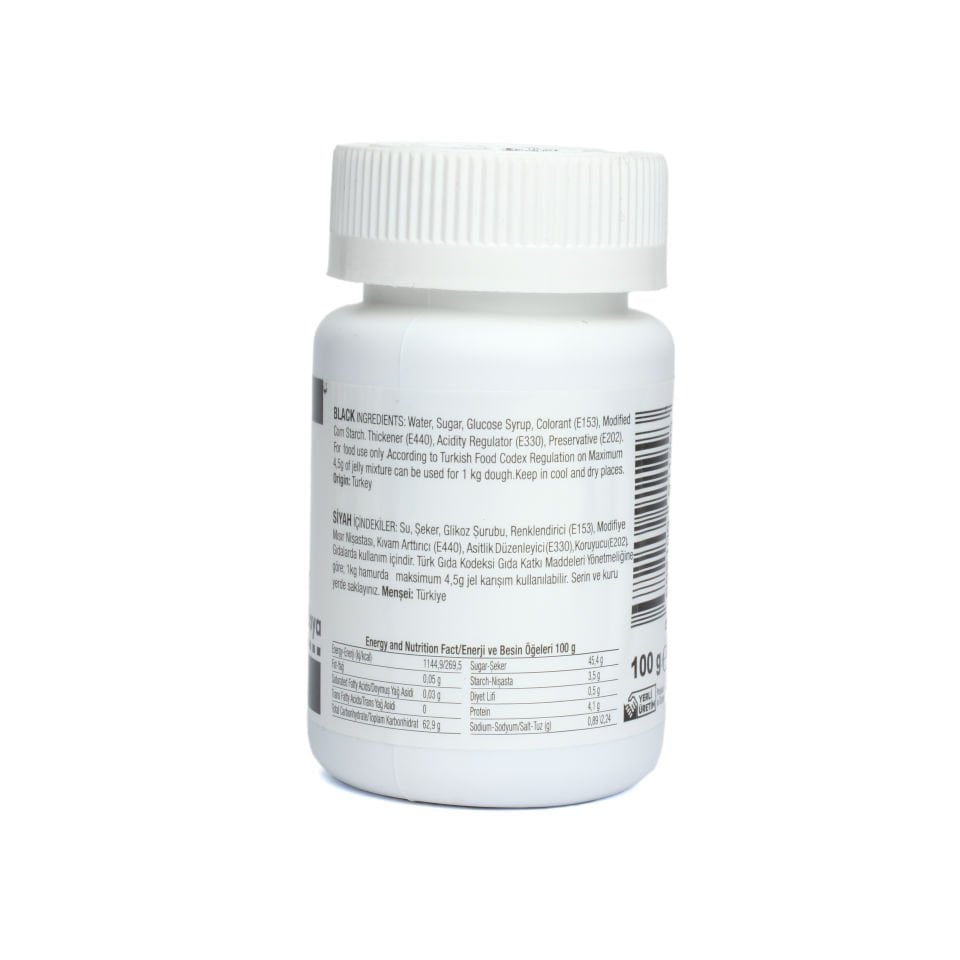 DR. GUSTO БУТЫЛКА ГЕЛЕВАЯ КРАСКА ЧЕРНАЯ - 100 ГР