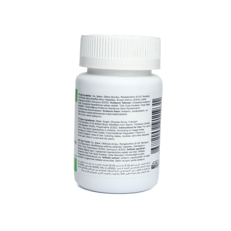 DR. GUSTO ŞİŞE JEL BOYA YEŞİL - 100 GR