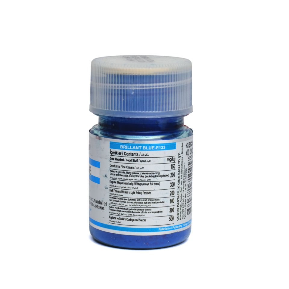 DR. GUSTO YAĞ BAZLI TOZ GIDA BOYASI MAVİ - 7