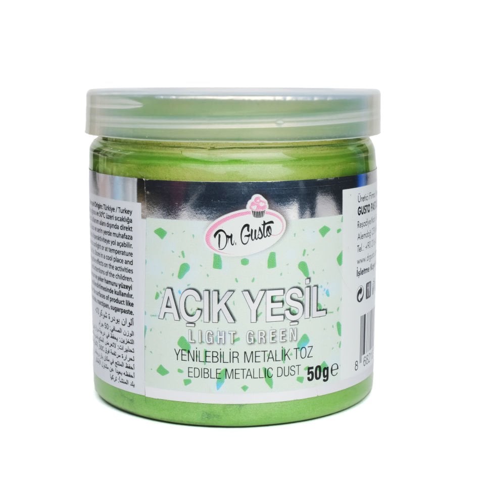 DR. GUSTO METALİK TOZ BOYA AÇIK YEŞİL - 50