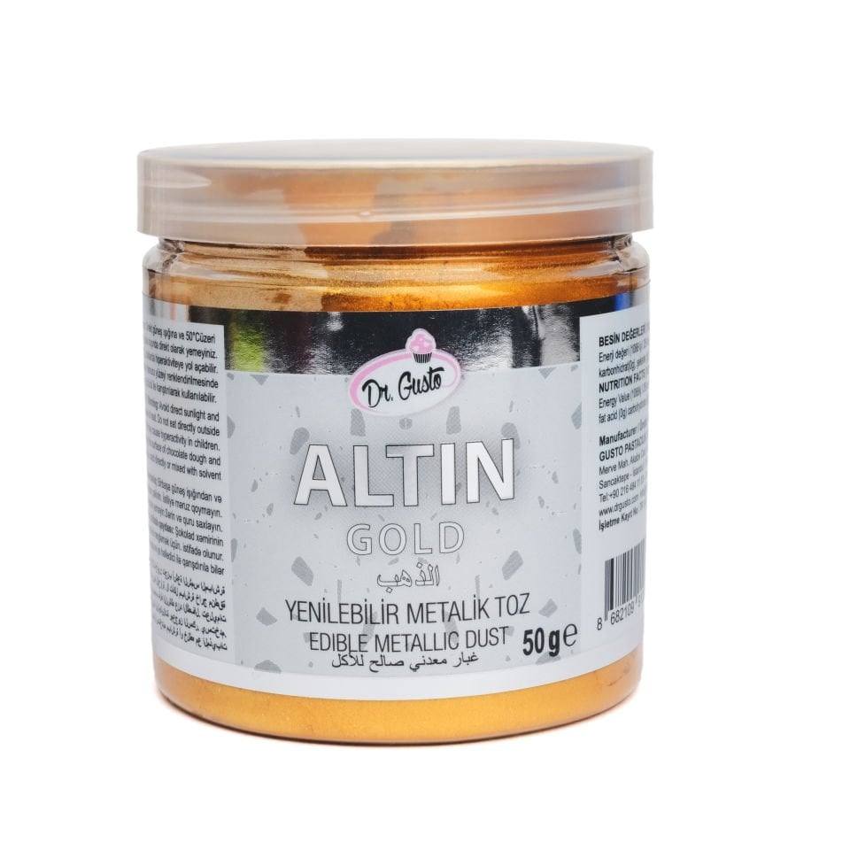 DR. GUSTO METALİK TOZ BOYA ALTIN ( AMBER ) - 50