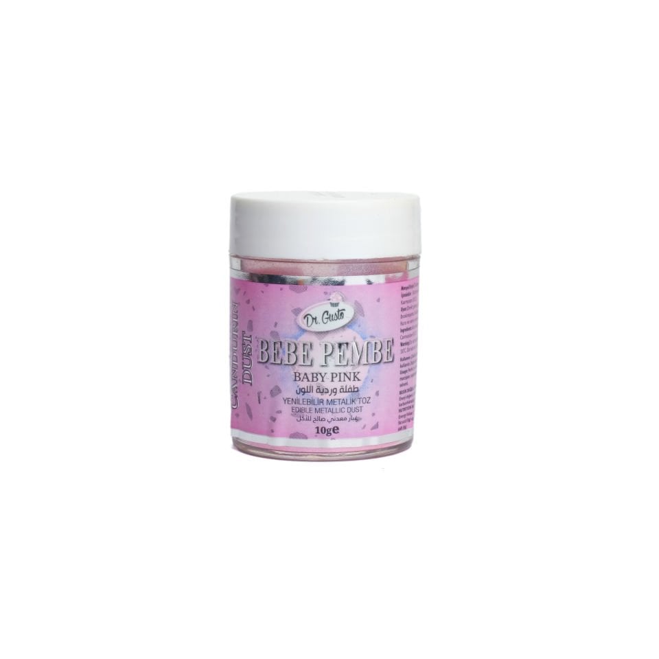 DR. GUSTO METALİK TOZ BOYA BEBE PEMBE - 10