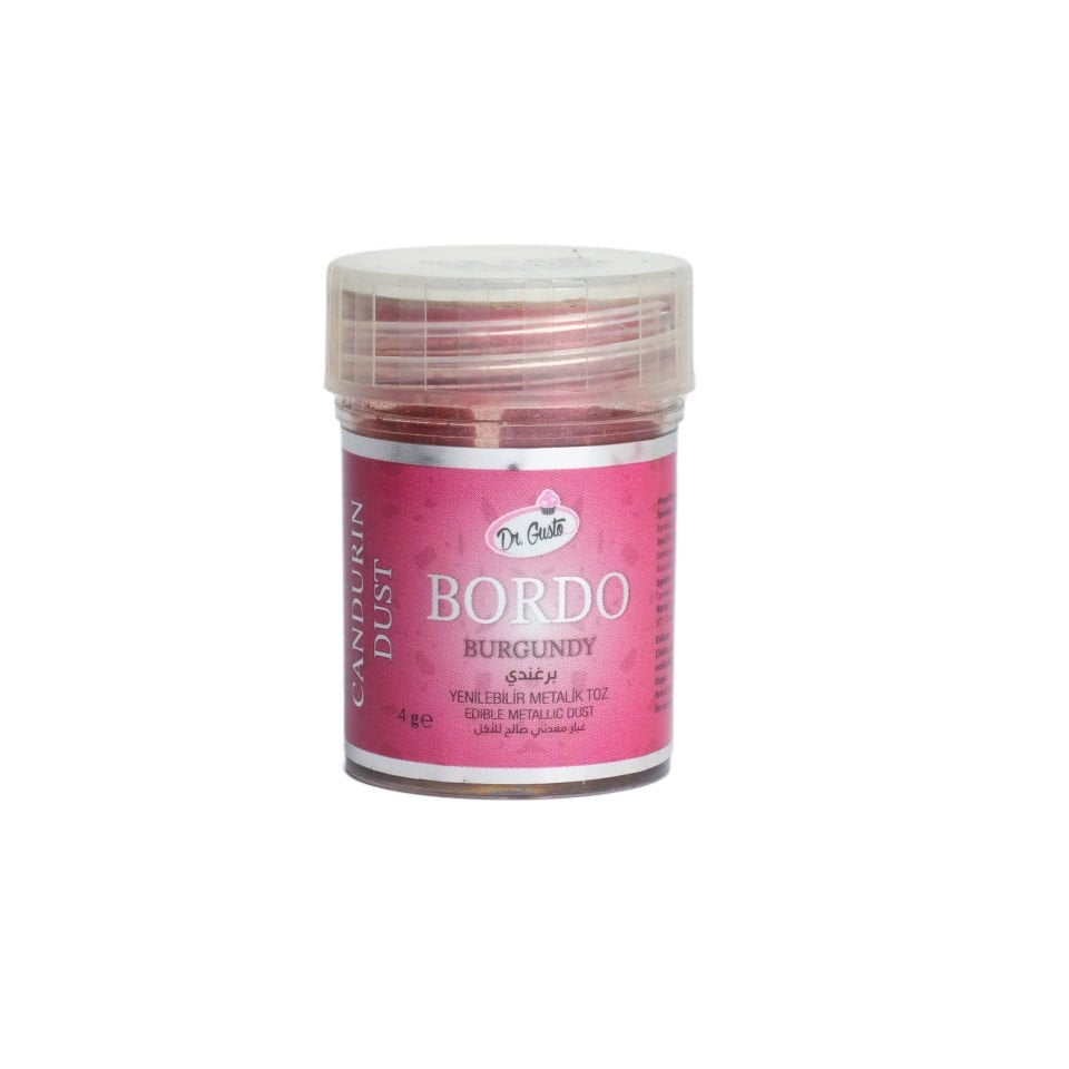 DR. GUSTO METALİK TOZ BOYA BORDO - 4