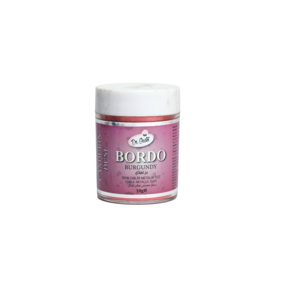DR. GUSTO METALİK TOZ BOYA BORDO - 10