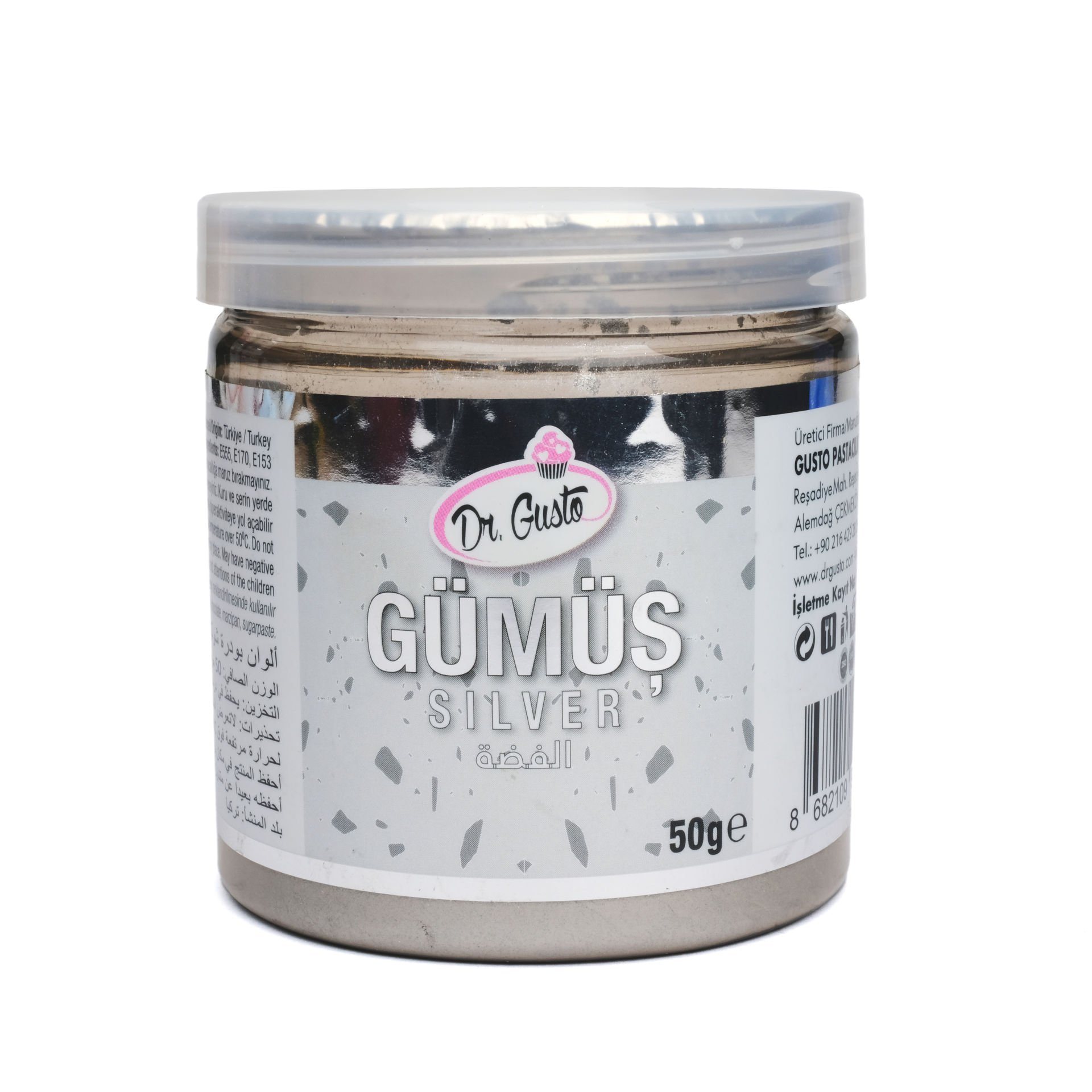 DR. GUSTO METALİK TOZ BOYA GÜMÜŞ - 50