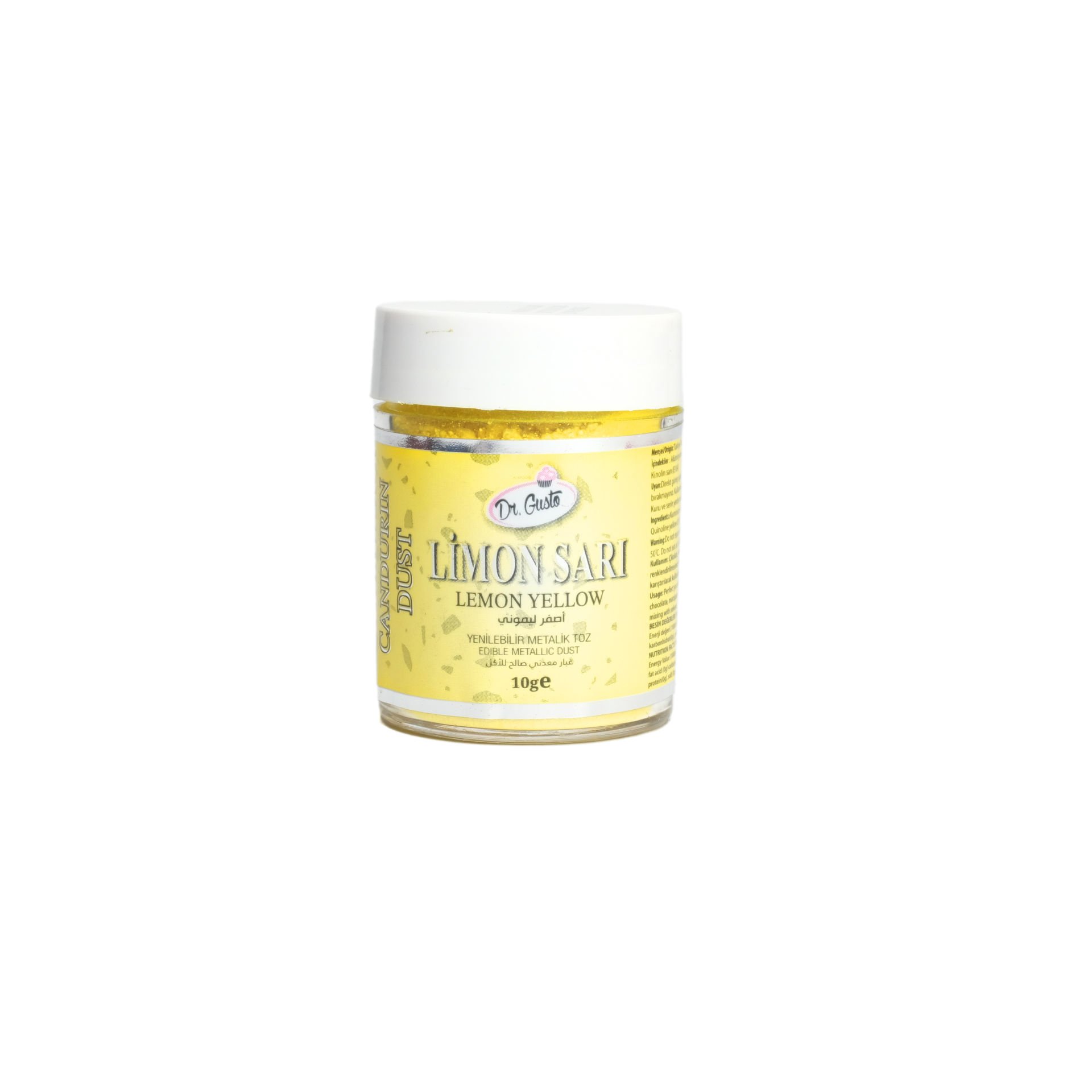 DR. GUSTO METALİK TOZ BOYA LİMON SARI - 10