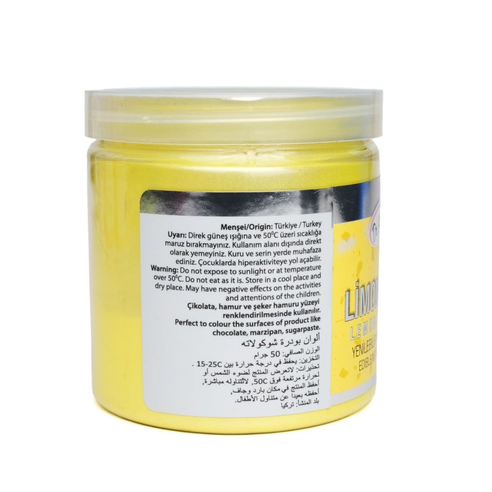 DR. GUSTO METALİK TOZ BOYA LİMON SARI - 50