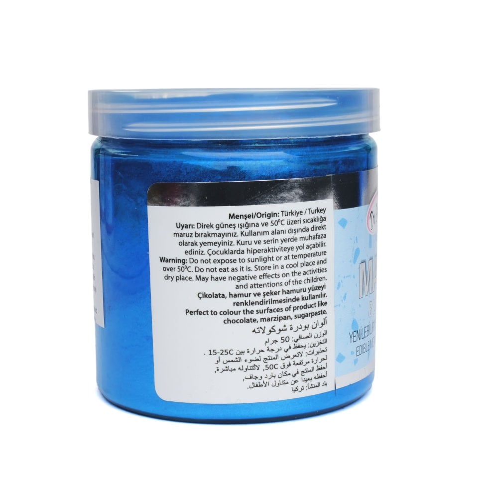DR. GUSTO METALİK TOZ BOYA MAVİ - 50