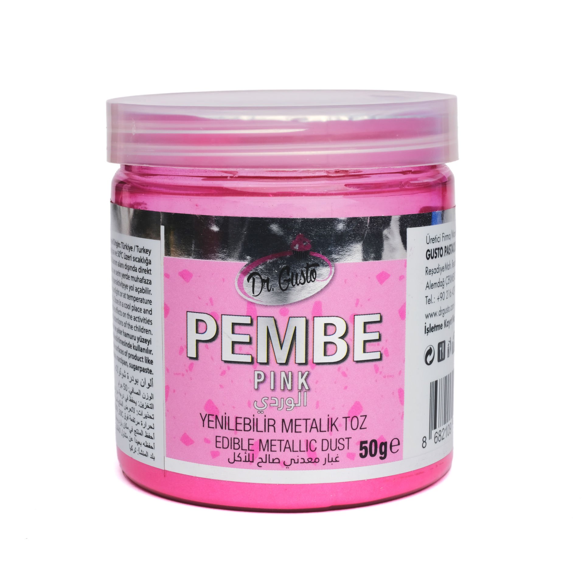 DR. GUSTO METALİK TOZ BOYA PEMBE - 50