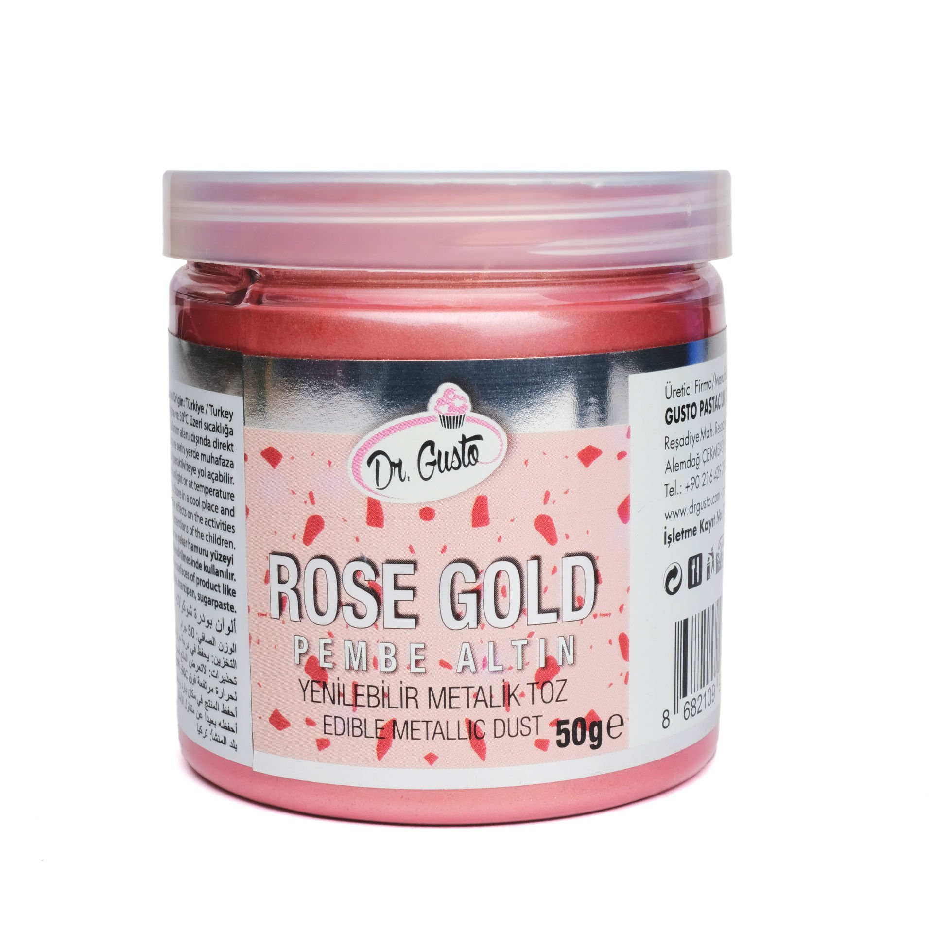 DR. GUSTO METALİK TOZ BOYA ROSE GOLD - 50