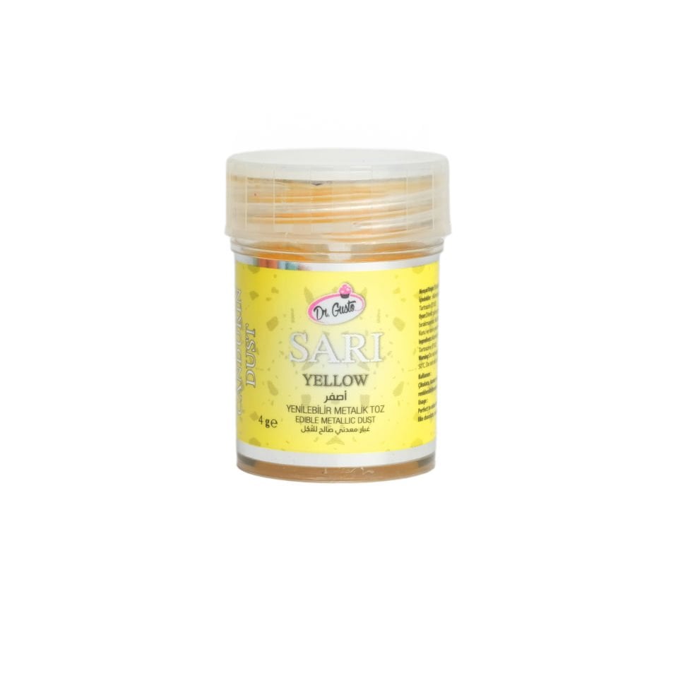 DR. GUSTO METALİK TOZ BOYA SARI - 4