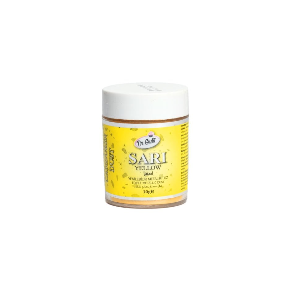DR. GUSTO METALİK TOZ BOYA SARI - 10