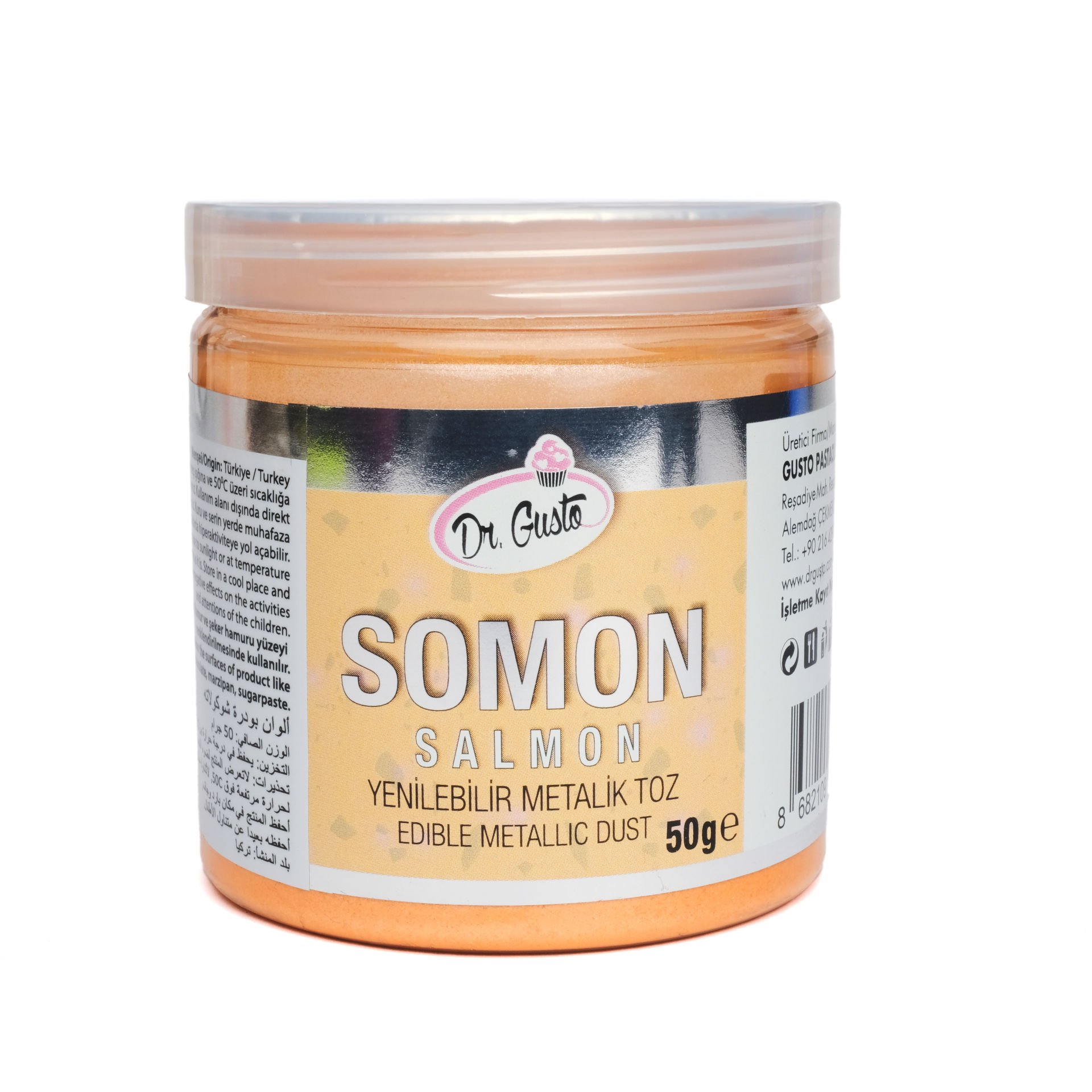 DR. GUSTO PEINTURE EN POUDRE MÉTALLIQUE SAUMON - 50