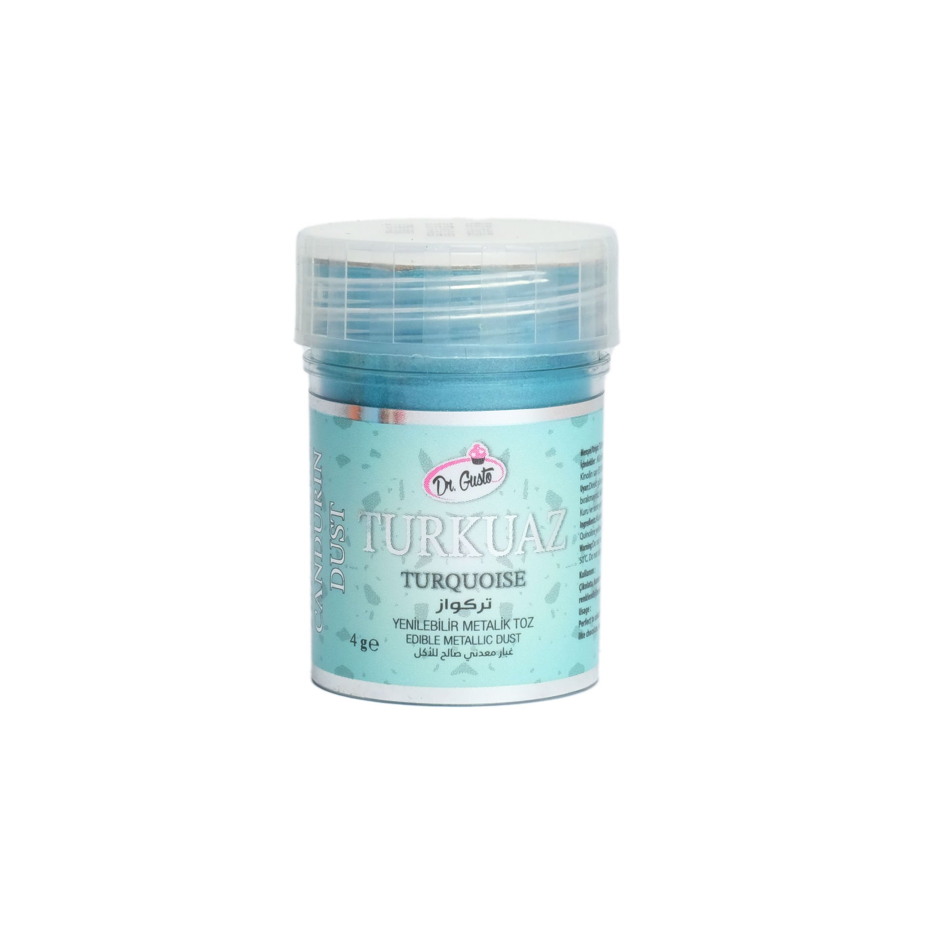 DR. GUSTO METALİK TOZ BOYA TURKUAZ - 4