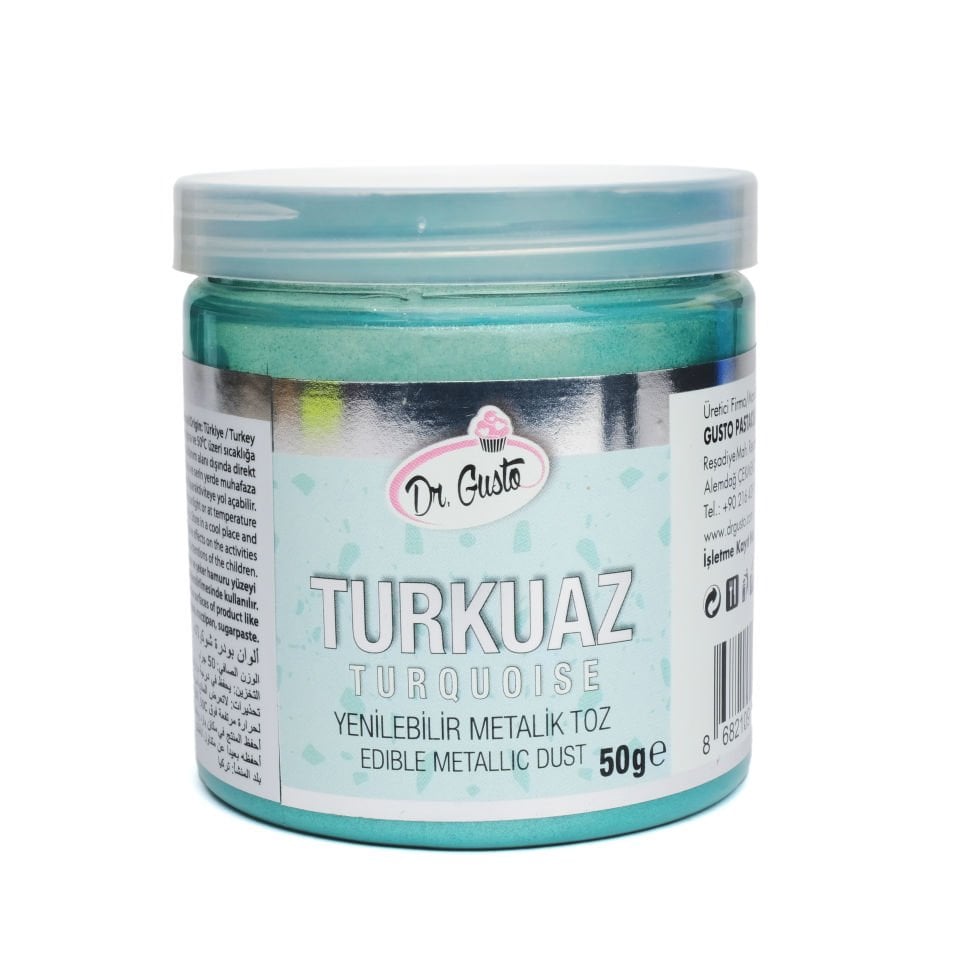 DR. GUSTO METALİK TOZ BOYA TURKUAZ - 50