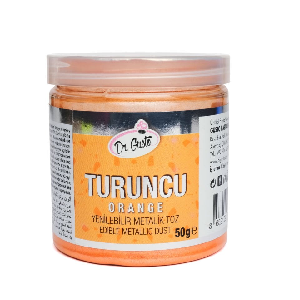 DR. GUSTO METALİK TOZ BOYA TURUNCU - 50