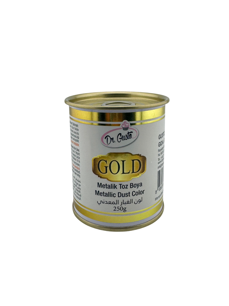DR. GUSTO EXPORT NON-FOOD METALLIC POWDER PAINT GOLD - 250