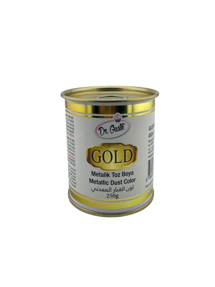 DR. GUSTO EXPORT GIDA DIŞI METALİK TOZ BOYA ALTIN - 250