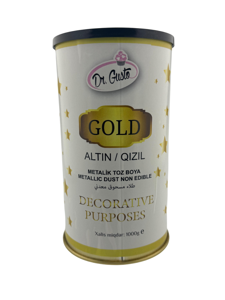 DR. GUSTO EXPORT GIDA DIŞI METALİK TOZ BOYA ALTIN - 1000