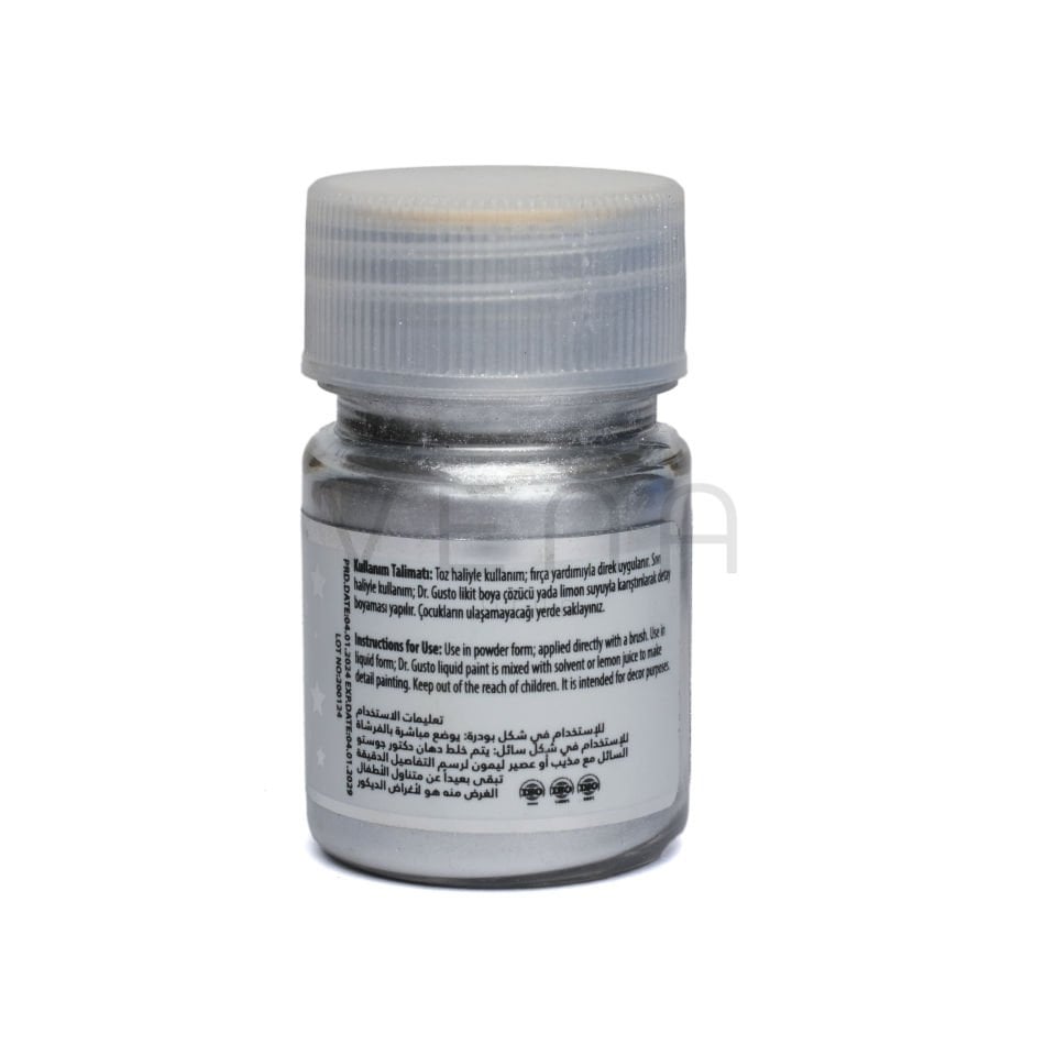 DR. GUSTO EXPORT GIDA DIŞI METALİK TOZ BOYA GÜMÜŞ - 10