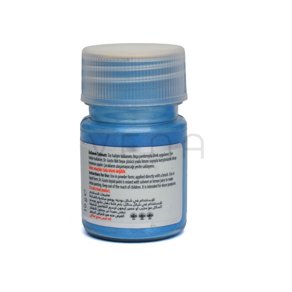 DR. GUSTO EXPORT GIDA DIŞI METALİK TOZ BOYA MAVİ - 10