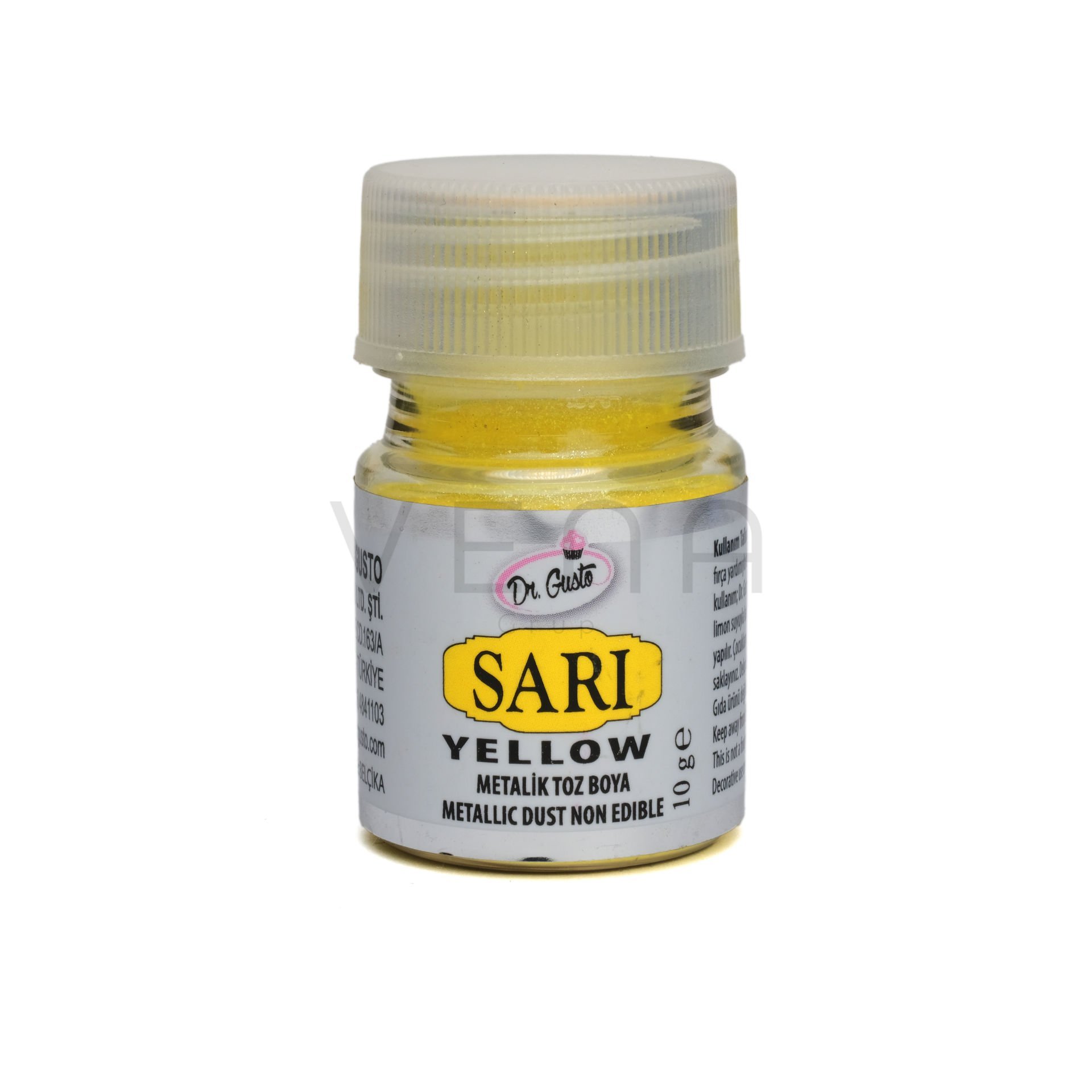 DR. GUSTO EXPORT GIDA DIŞI METALİK TOZ BOYA SARI - 10