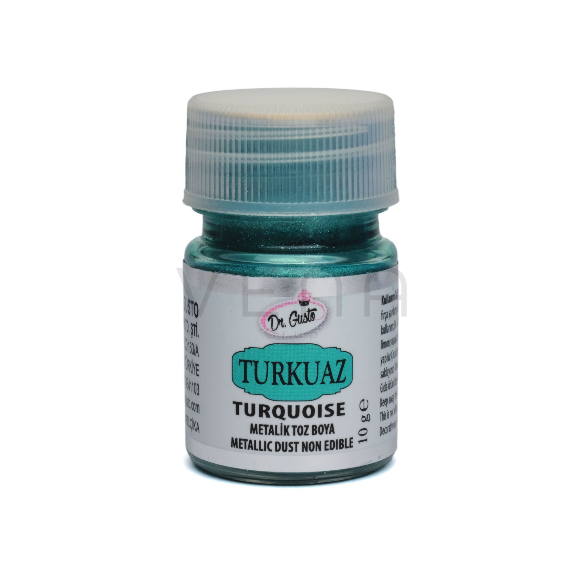 DR. GUSTO EXPORT GIDA DIŞI METALİK TOZ BOYA TURKUAZ - 10