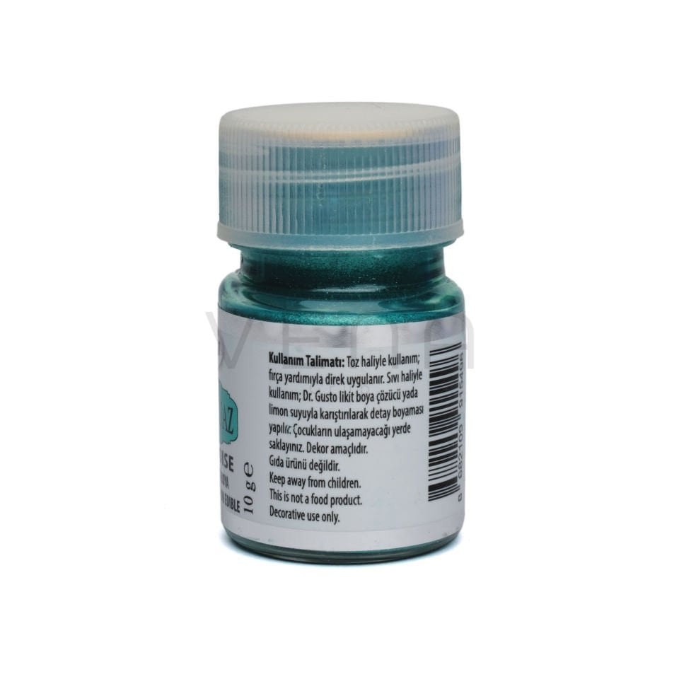 DR. GUSTO EXPORT GIDA DIŞI METALİK TOZ BOYA TURKUAZ - 10