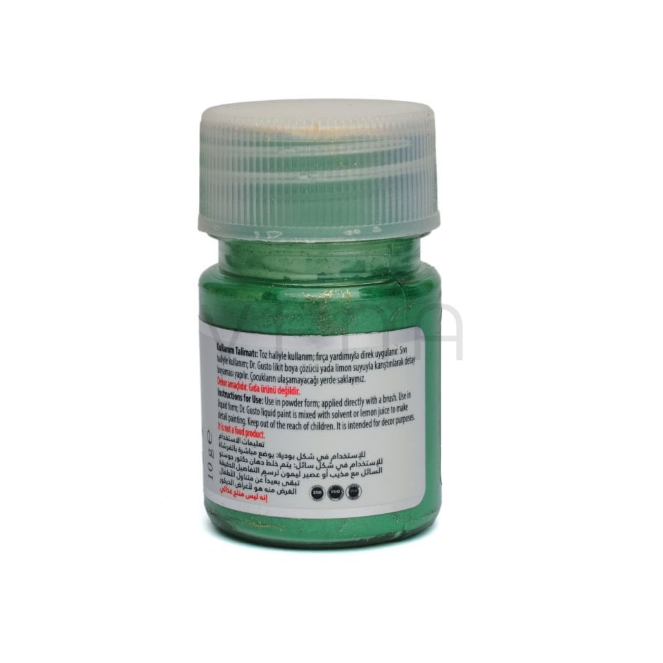 DR. GUSTO EXPORT GIDA DIŞI METALİK TOZ BOYA YEŞİL - 10