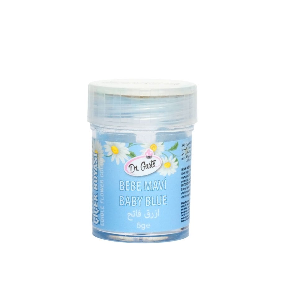DR. GUSTO ÇİÇEK BOYASI BEBE MAVİ - 5