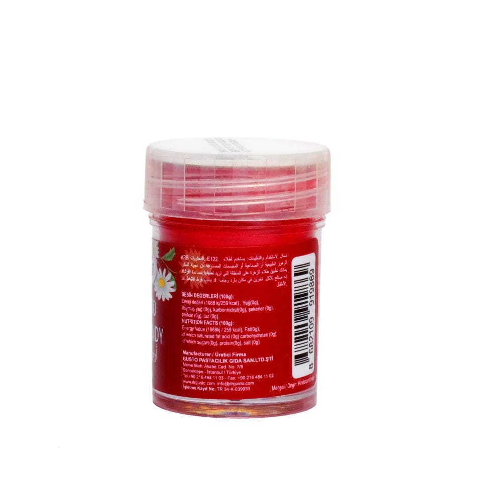 DR. GUSTO FLOWER PAINT ROUGE BORDEAUX - 5