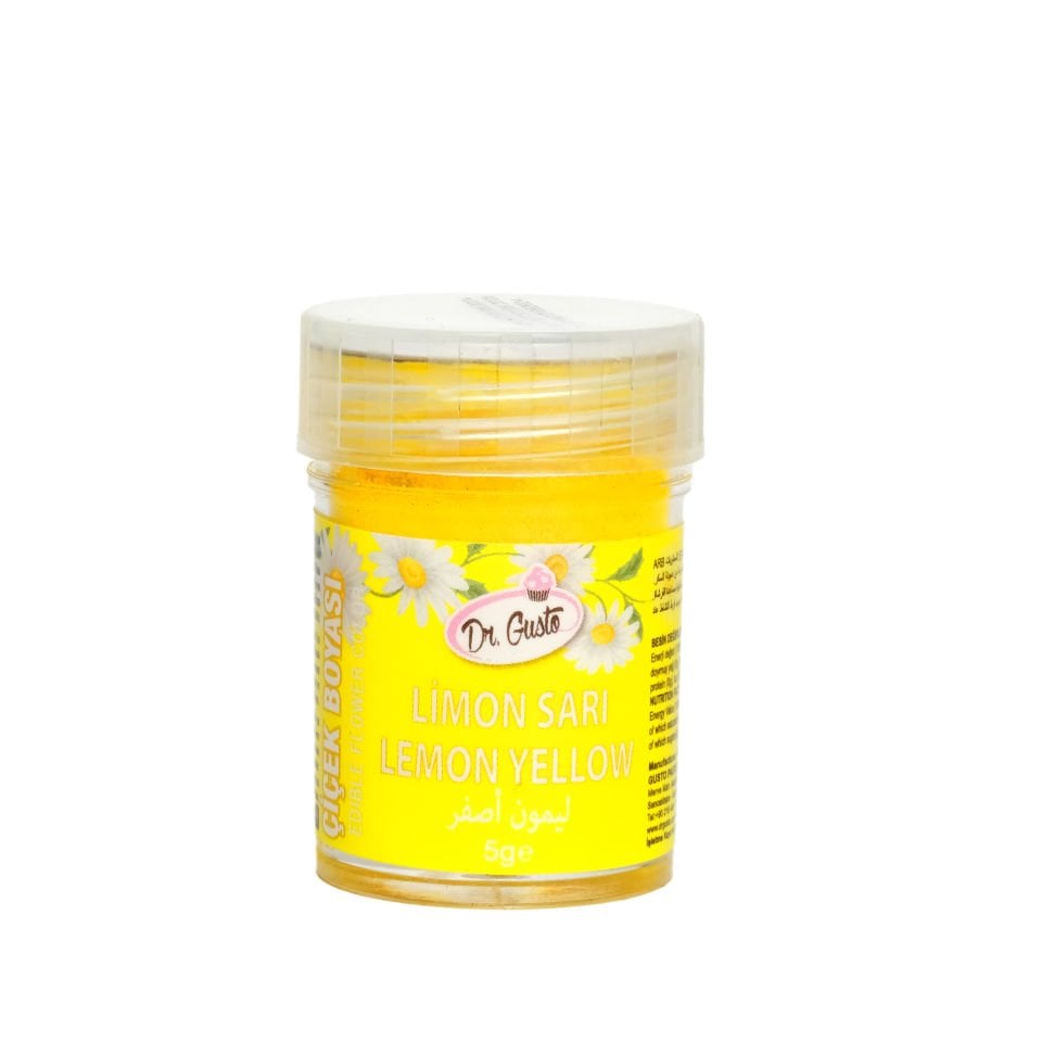 DR. GUSTO ÇİÇEK BOYASI LİMON SARI - 5