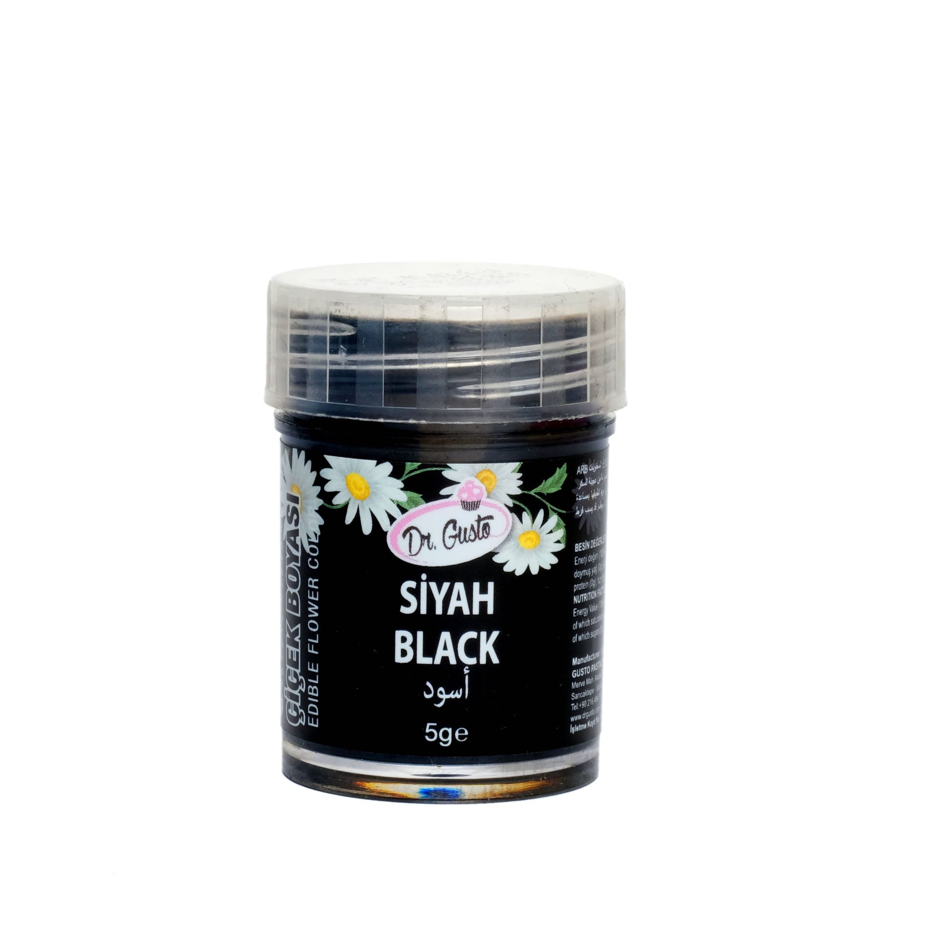 DR. GUSTO ÇİÇEK BOYASI SİYAH - 5