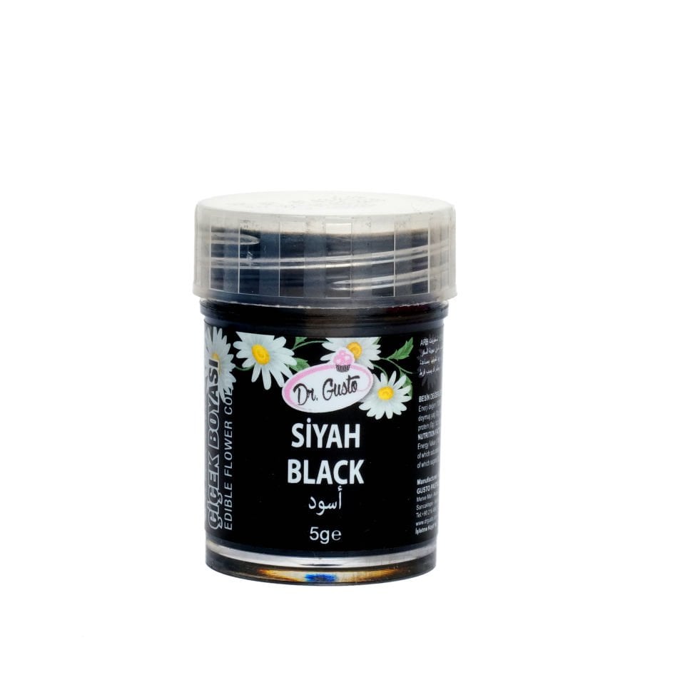 DR. GUSTO ÇİÇEK BOYASI SİYAH - 5