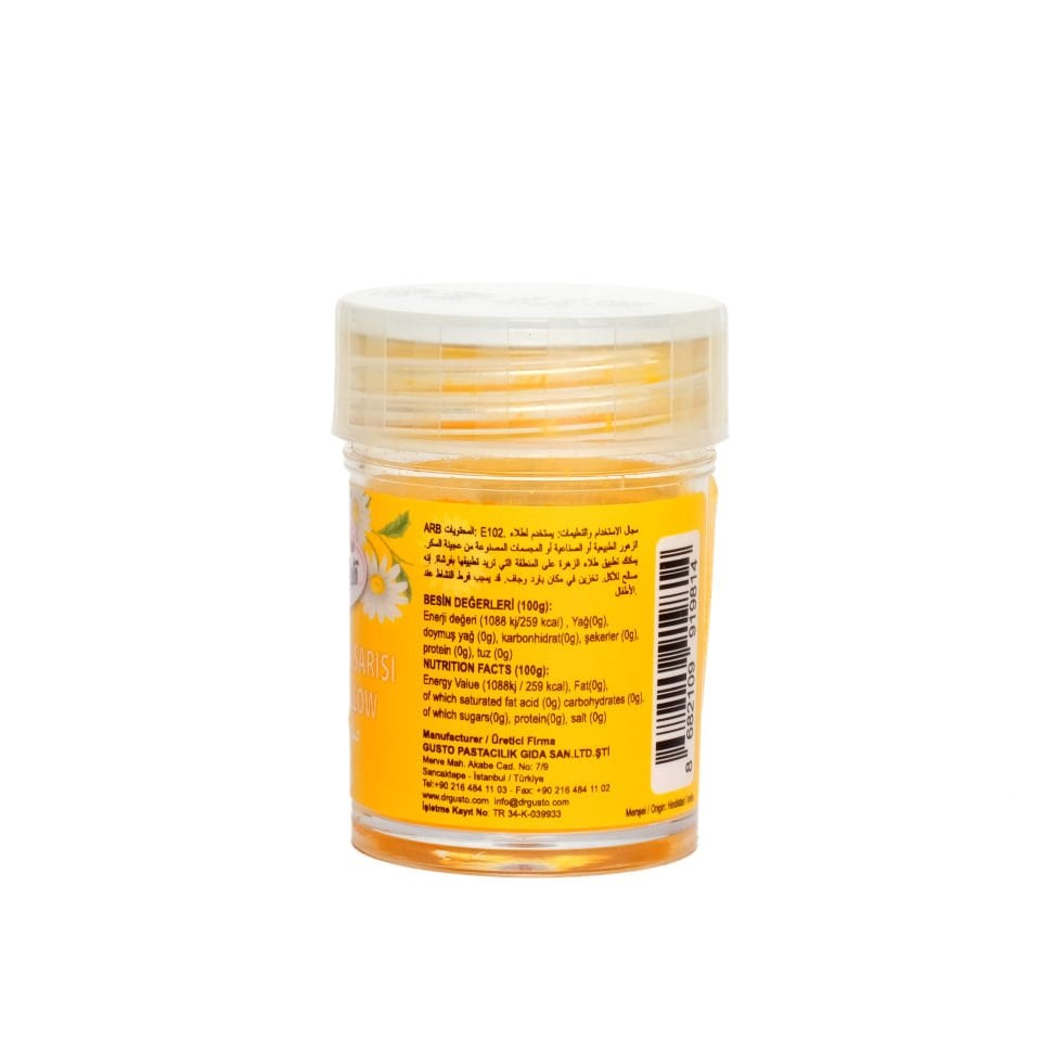 DR. GUSTO ÇİÇEK BOYASI YUMURTA SARISI - 5