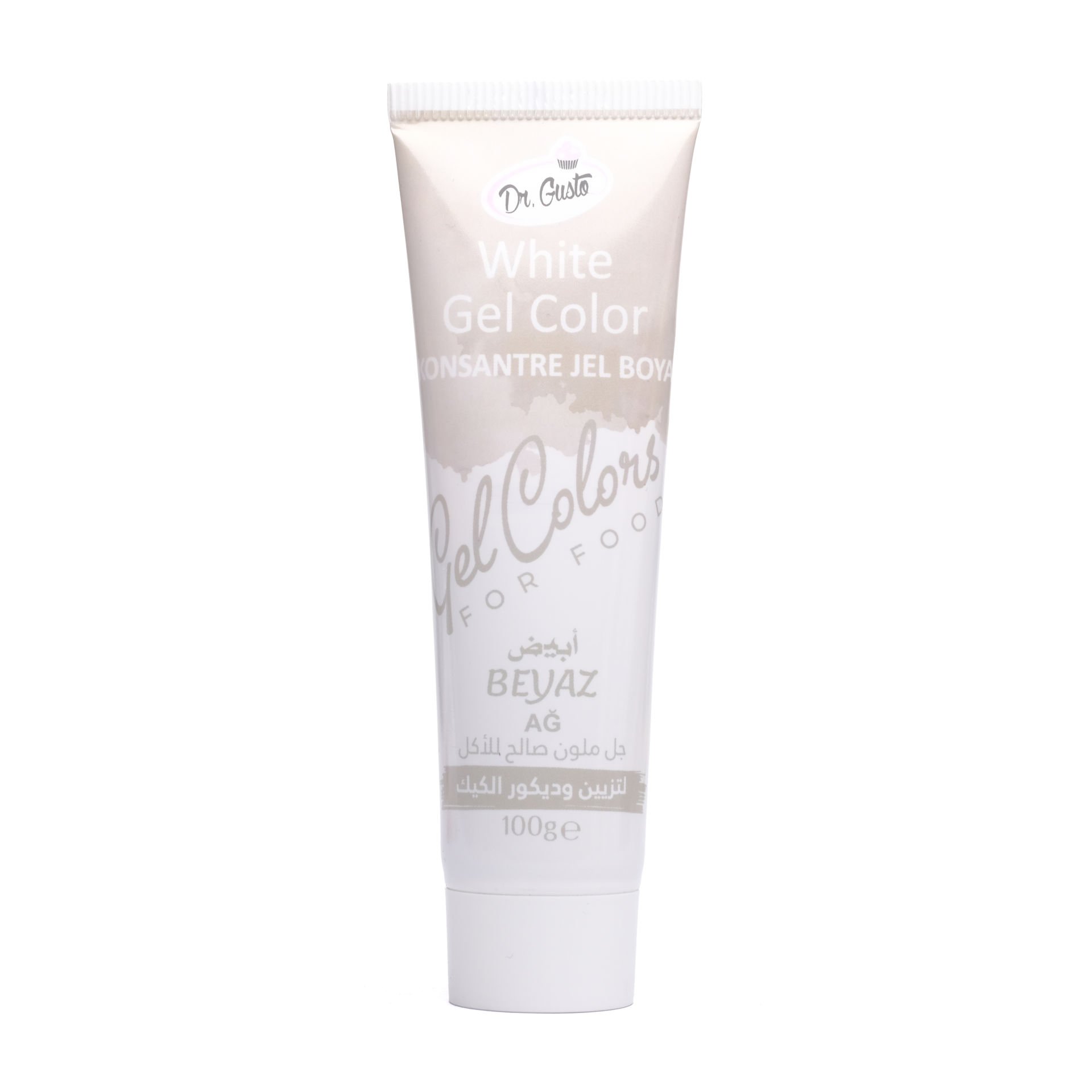 PINTURA EN GEL DR GUSTO EN TUBO BLANCO - 100