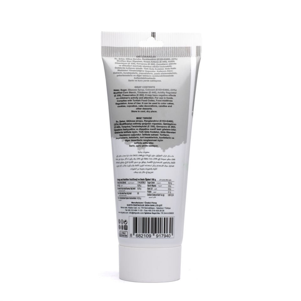 DR GUSTO TÜP JEL BOYA GRİ - 250