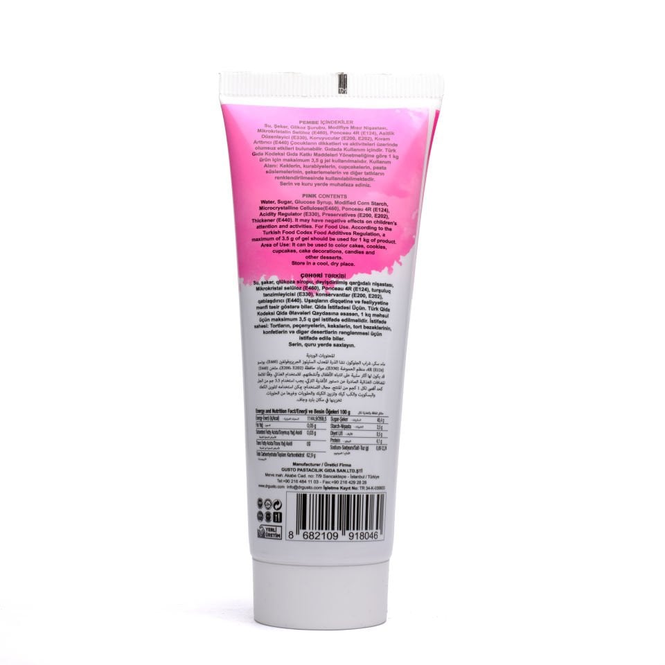 DR GUSTO TÜP JEL BOYA PEMBE - 250
