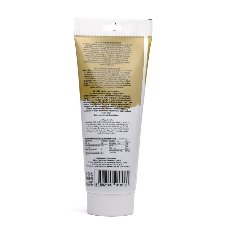 DR GUSTO TÜP JEL BOYA ZEYTİN YEŞİL - 250