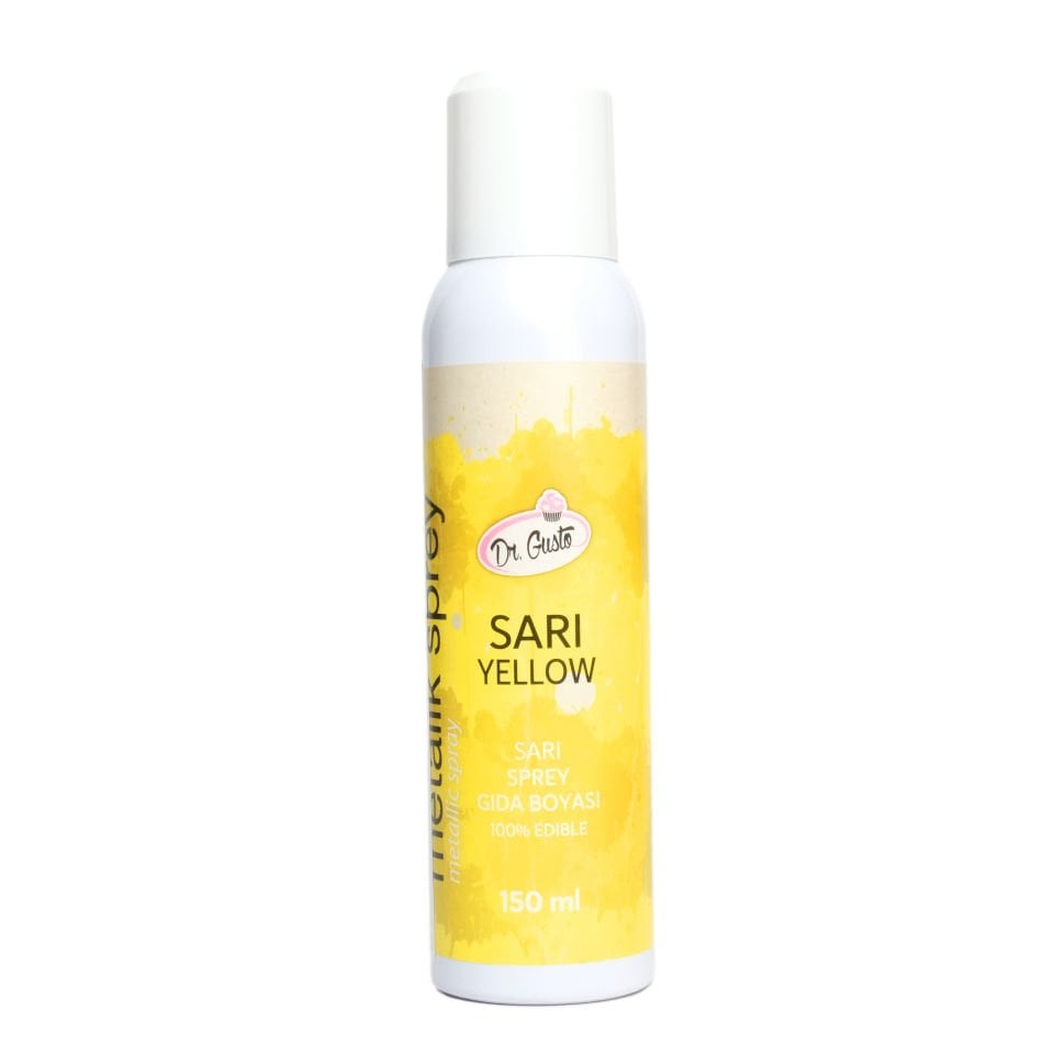 DR. GUSTO METALİK SPREY BOYA SARI - 150