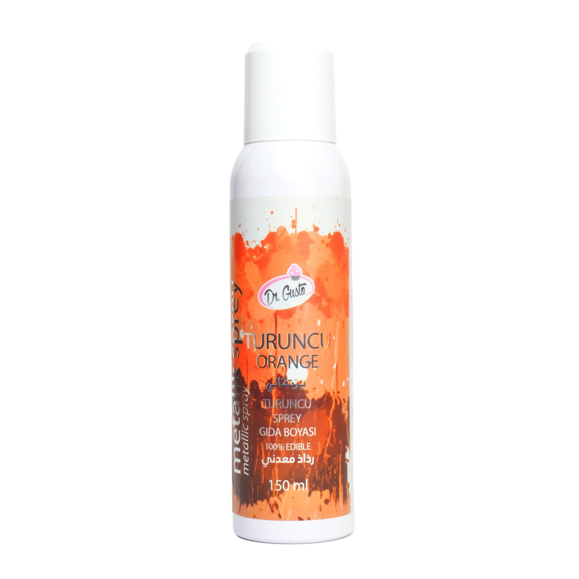 DR. GUSTO METALLIC SPRAY PAINT ORANGE - 150