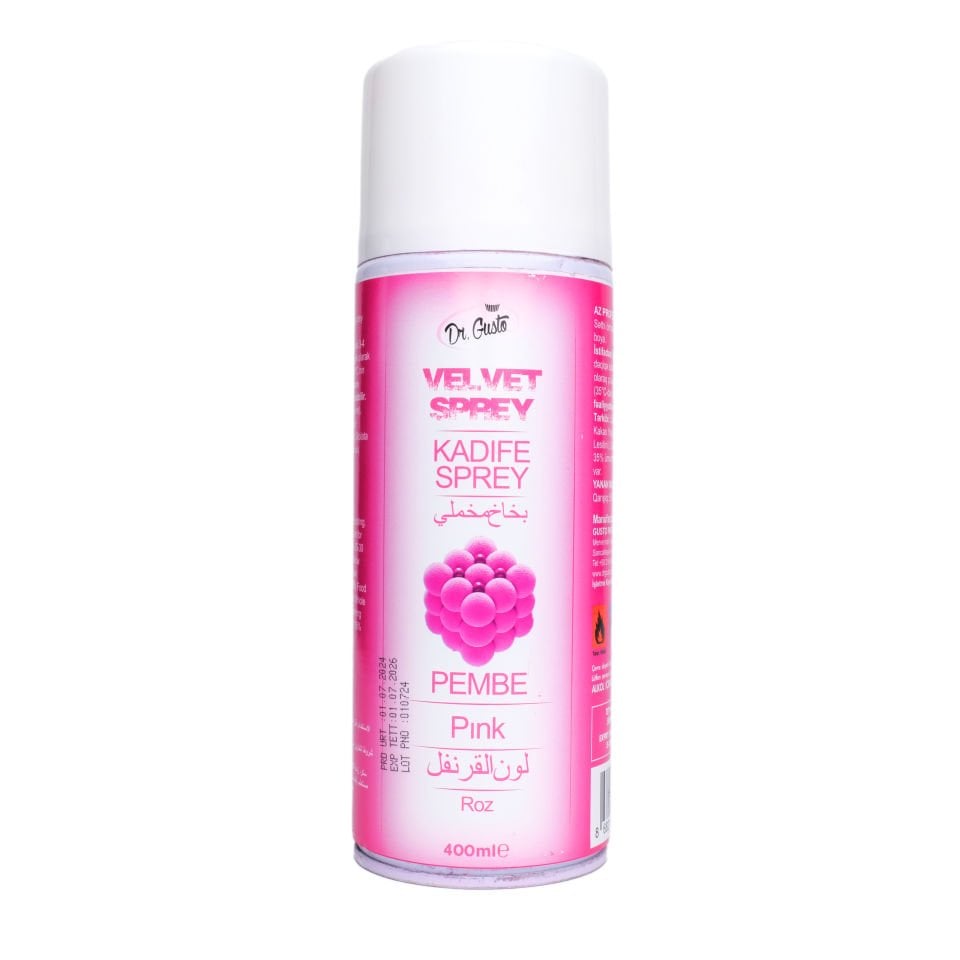 DR. GUSTO KADİFE SPREY BOYA PEMBE - 400