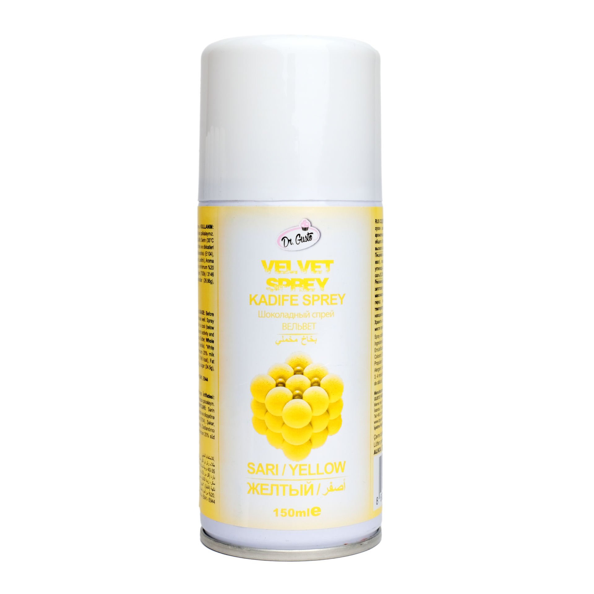 DR. GUSTO KADİFE SPREY BOYA SARI - 150