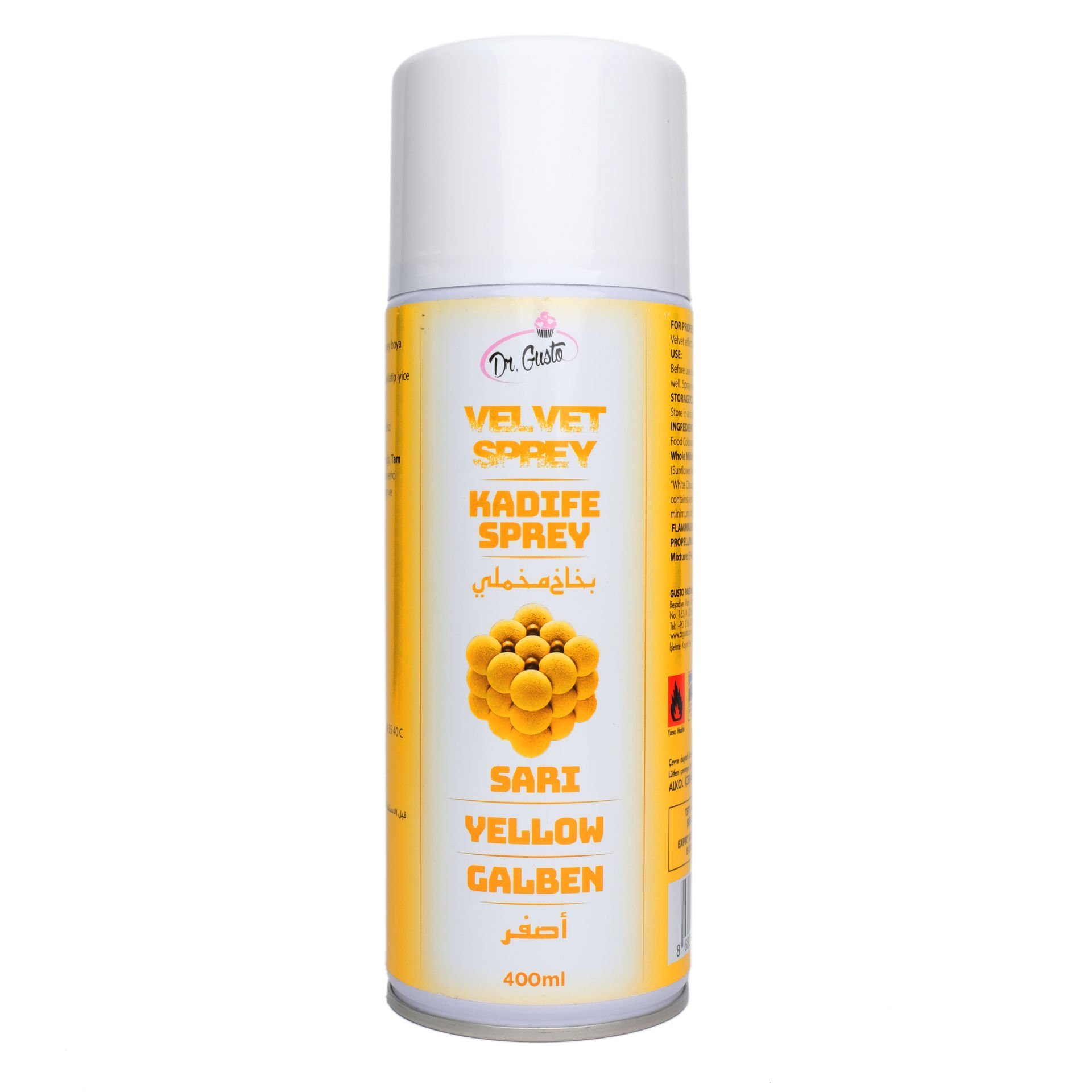 DR. GUSTO KADİFE SPREY BOYA SARI - 400