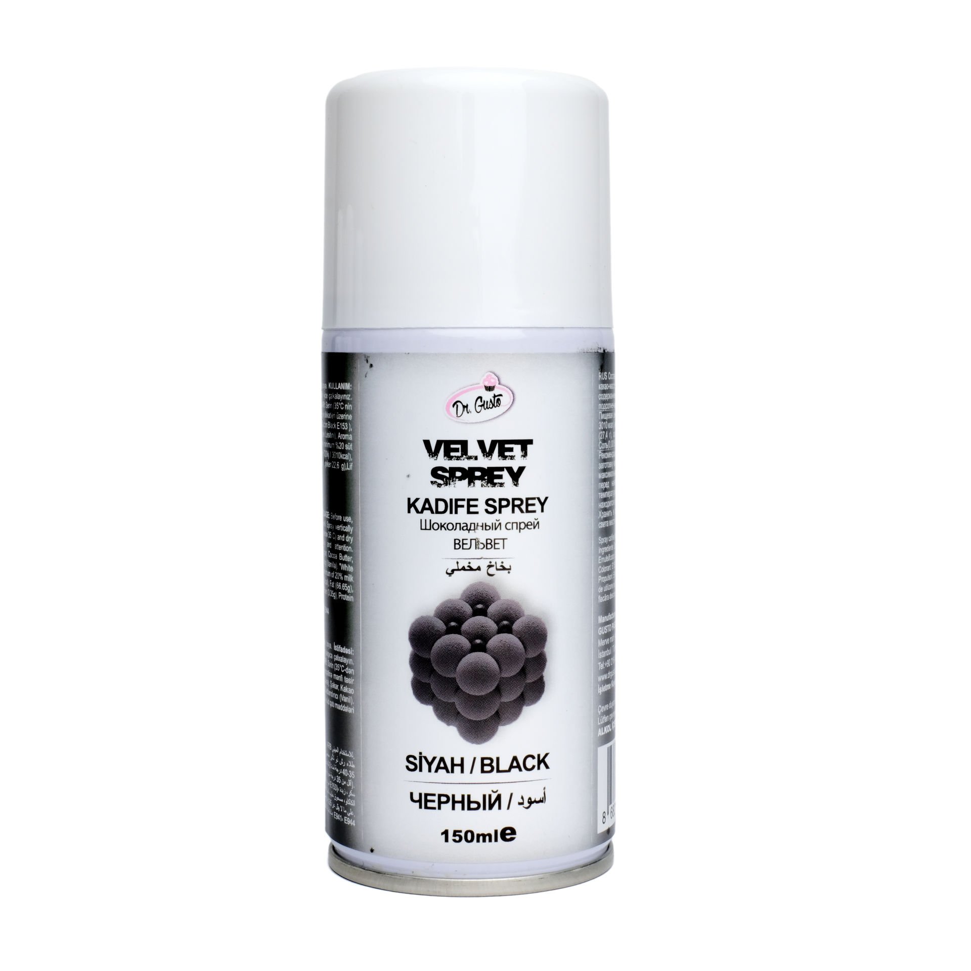 DR. GUSTO KADİFE SPREY BOYA SİYAH - 150