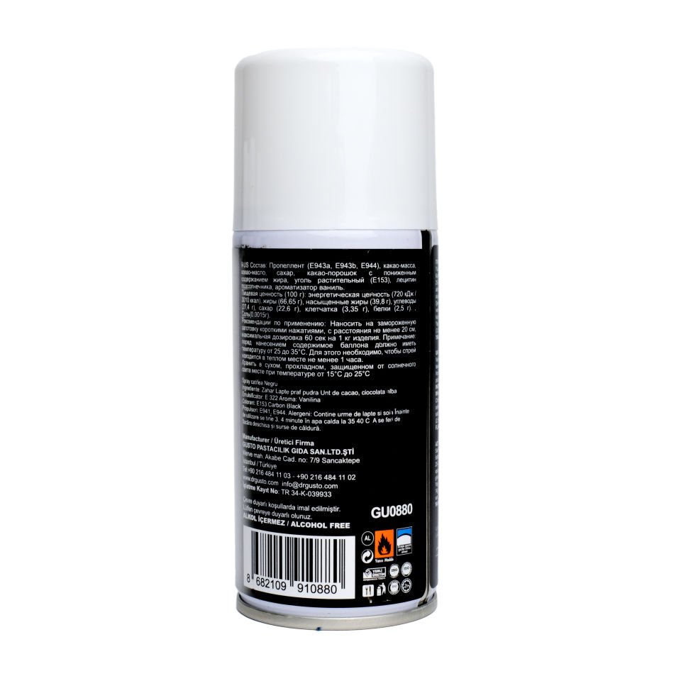 DR. GUSTO KADİFE SPREY BOYA SİYAH - 150